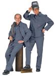 Schweißerschutzbundhose Gr.58 grau 1 St.
