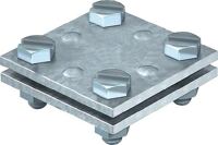 Kreuzverbinder DIN EN 62561-1 flach/flach 30mm TZN STA
