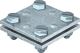 Kreuzverbinder DIN EN 62561-1 flach/flach 30mm TZN STA