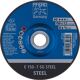 Schruppscheibe SG STEEL D150xS7,2mm gekr.STA Bohr.22,23mm PFERD
