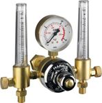 Flaschendruckminderer 821-F Argon/CO2 200bar Doppelflowmeter 30l/min