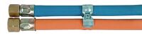 Gasschlauch montiert 6,3x3,5mm/6,3x3,5mm Sauerstoff/Propan