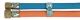 Gasschlauch montiert 6,3x3,5mm/6,3x3,5mm Sauerstoff/Propan