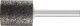 Schleifstift D16xH32mm 72mm 6mm NK fein 60 Zyl.PFERD