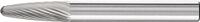 Frässtift RBF D.6mm Kopf-L.18mm Schaft-D.6mm HM Verz.5 PFERD