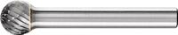 Frässtift KUD D.10mm Kopf-L.9mm Schaft-D.6mm HM Verz.3 PLUS PFERD
