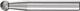Frässtift KUD D.6mm Kopf-L.5mm Schaft-D.6mm HM Verz.5 PFERD