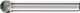 Frässtift KUD D.8mm Kopf-L.7mm Schaft-D.6mm HM Verz.5 PFERD