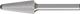 Frässtift KEL D.12mm Kopf-L.30mm Schaft-D.6mm HM Verz.5 PFERD