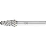 Frässtift KEL D.10mm Kopf-L.20mm Schaft-D.6mm HM Verz.STEEL PFERD