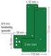 Montagepl.901-/ 991 470 Mont.an GLT Schwenk-Türwächter DIN L/R L175xB110mm GFS