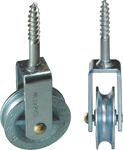 Waschseilrolle 5000 D.45mm Nut 9mm Grauguss Gehäuse a.Bandstahl verz.