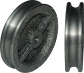 Vogelrolle 470 D.60mm Nut 8mm Grauguss gedreht u.gebohrt schmale Nut Gleitlager