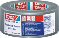 Gewebeband tesaband®, NW-Nr.: 3000265410 Stand.4688 silber-matt, L.25m B.50mm Rl.TESA Länge 50m Breite 25mm, Rolle  