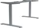 Steh-Sitz Tischgestell silber RAL 9006 H.610-1260mm BMB