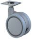 Lenkrolle D.40mm Tragkraft 20kg Kunststoffrad silbergrau Platte 42x42mm