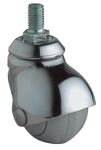 Kugellenkrolle D.40mm Trgf.30kg M10 Gum.grau BS ROLLEN