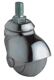 Kugellenkrolle D.40mm Trgf.30kg M10 Gum.grau BS ROLLEN