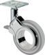 Lenkrolle D.75mm Tragkraft 50kg Polyurethanrad grau Platte 47x47mm