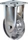 Bockrolle D.100mm Tragkraft 50kg Kunststoffrad transparent Platte 60x60mm
