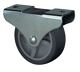 Kastenrolle D.50mm Trgf.50kg Material thermoplastischer Gum.m.Platte BS ROLLEN