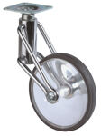 Lenkrolle Durchmesser 80mm Tragkraft 50kg Bauhöhe 112mm Rad transparent