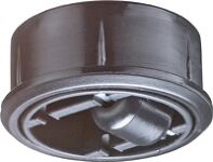 Kunststoffglocke D.60mm Trgf.50kg Einpresstiefe 18mm harte BD BS ROLLEN