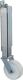 Torrolle D.100mm Trgf.70kg m.Platte Ku.BS ROLLEN