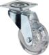 Lenkrolle D.50mm Trgf.40kg m.Platte Gleitlager Ku.transp.BS ROLLEN