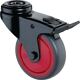 Lenkrolle m.Festst.D.50mm Trgf.50kg m.Festst.Gum.grau BS ROLLEN