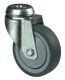 Lenkrolle D. 50mm Trgf. 40kg Vollgummireifen blaugrau B. 18mm