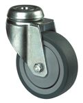 Lenkrolle D. 75mm Trgf. 50kg Vollgummireifen blaugrau B. 23mm