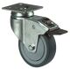 Lenkrolle A85 m. Totalfeststeller D. 75mm Trgf. 50kg Vollgummireifen