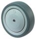 Ersatzrad D.80mm Trgf.80kg Gum.grau Achs-D.8mm Nabenl.37mm BS ROLLEN