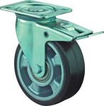 Schwerlastlenkrolle, NW-Nr.: 3000275448 D.125mm Trgf.200kg, Totalfesteller Elastikgummi 105x85mm  