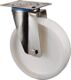 Lenkrolle D.200mm Trgf.300kg Ku.Platte L129xB106mm BS ROLLEN