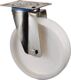 Lenkrolle D.75mm Trgf.60kg Ku.Platte L60xB60mm BS ROLLEN