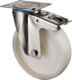 Lenkrolle D.100mm Trgf.130kg m.Festst.Ku.95x80mm BS ROLLEN