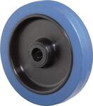 Ersatzrad D.125mm Trgf.140kg Gum.blau Achs-D.15mm Nabenl.50mm BS ROLLEN
