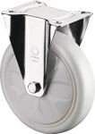 Bockrolle D.125mm Trgf.450kg Ku.Platte L138xB110mm Farbe Rl.weiß BS ROLLEN