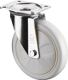 Lenkrolle D.125mm Trgf.450kg Ku.Platte L135xB110mm Farbe Rl.weiß BS ROLLEN