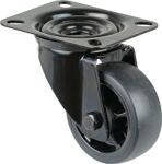 Lenkrolle D.80mm Trgf.100kg Ku.Platte L104xB80mm BS ROLLEN