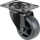 Lenkrolle D.80mm Trgf.100kg Ku.Platte L104xB80mm BS ROLLEN