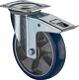 Lenkrolle D.200mm Trgf.300kg m.Festst.PU 138x109mm blau BS ROLLEN