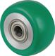 Ersatzrad D.80mm Trgf.170kg PU grün Achs-D.15mm Nabenl.40mm BS ROLLEN