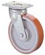 Schwerlast-Lenkrolle D.200mm Trgf.1000kg Guß-PU Platte L138xB110mm BS ROLLEN