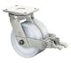 Lenkrolle mit Feststeller D.250mm Trgf.2000kg Polyamidrad Platte 175x140mm