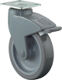 Lenkrolle C120.A83.100 mit Feststeller D.100mm Trgf.80kg Platte 77x67mm Rad Ku.