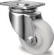 Schwerlast-Lenkrolle D.80mm Trgf.300kg Ku.Platte L100xB85mm Farbe Rl.weiß PROMAT
