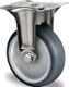 Bockrolle 75mm 75kg TPE Gleitlager VA 67x60mm PP PROMAT